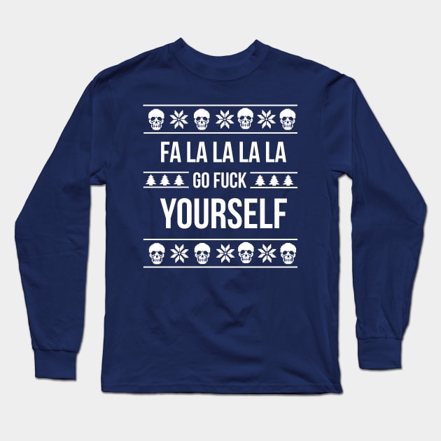 A Holly Jolly Time Long Sleeve T-Shirt by S3_Illustration